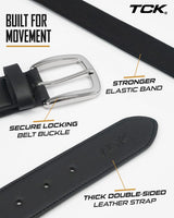 TCK Pro Baseball & Softball Belt | Premium Stretch Fit | Sizes for Youth & Adults