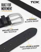 TCK Pro Baseball & Softball Belt | Premium Stretch Fit | Sizes for Youth & Adults