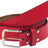 TCK Scarlet Red / 42" Premium Leather Baseball Belt Softball Belt