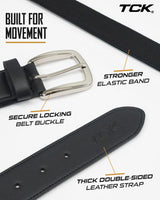 TCK TCK Movement Series Baseball Belt | Heavy-Duty Elastic & Zinc Locking Buckle