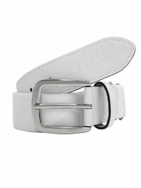 TCK White / Adult Pro Baseball & Softball Belt | Premium Stretch Fit | Sizes for Youth & Adults