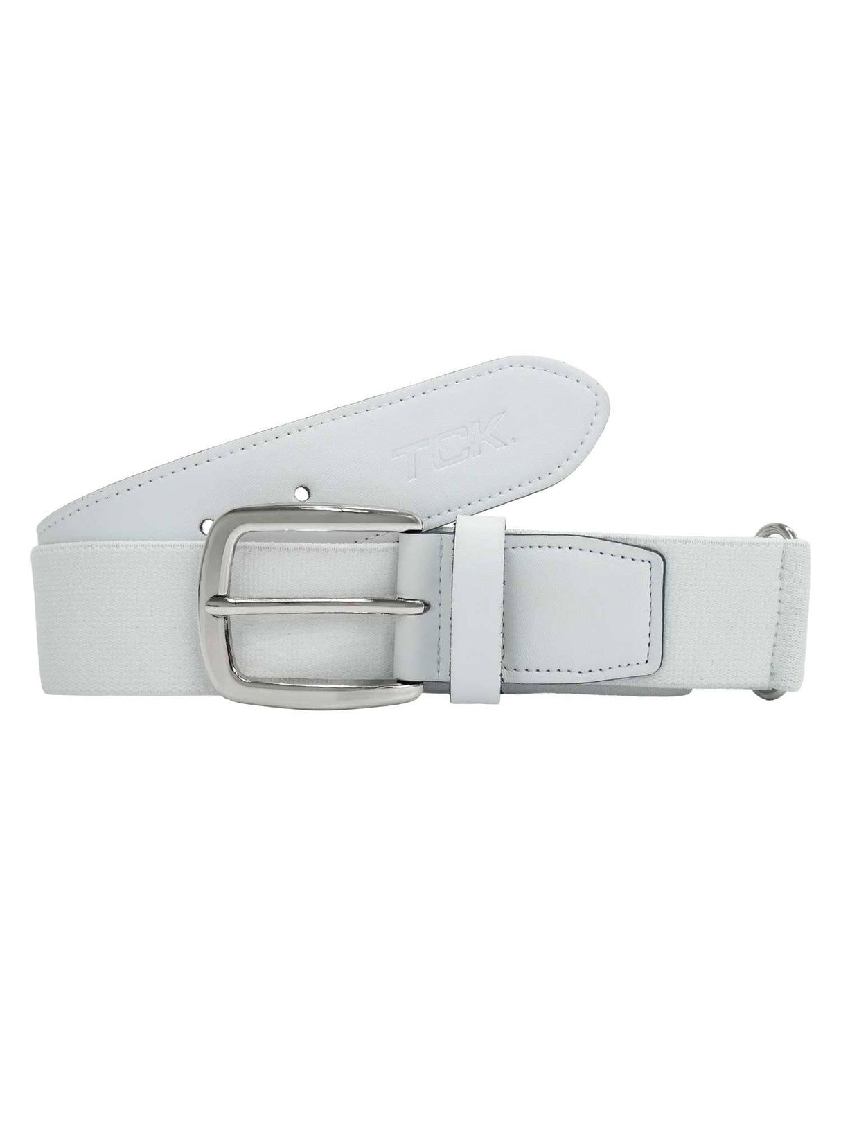 TCK White / Youth Pro Baseball & Softball Belt | Premium Stretch Fit | Sizes for Youth & Adults