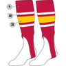 TCK Base/Thick Stripe/Thin Stripes/Cut Length / Small Custom Baseball Stirrups - Pattern E
