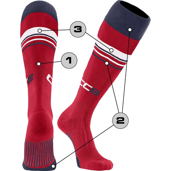 TCK Custom Baseball Socks - Diamond Builder Pattern 3