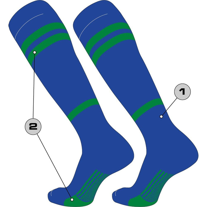 TCK Custom Baseball Socks - Diamond Builder Pattern 4