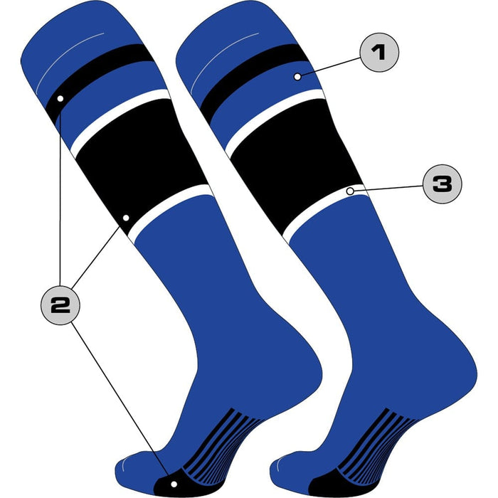 TCK Custom Baseball Socks - Diamond Builder Pattern 7