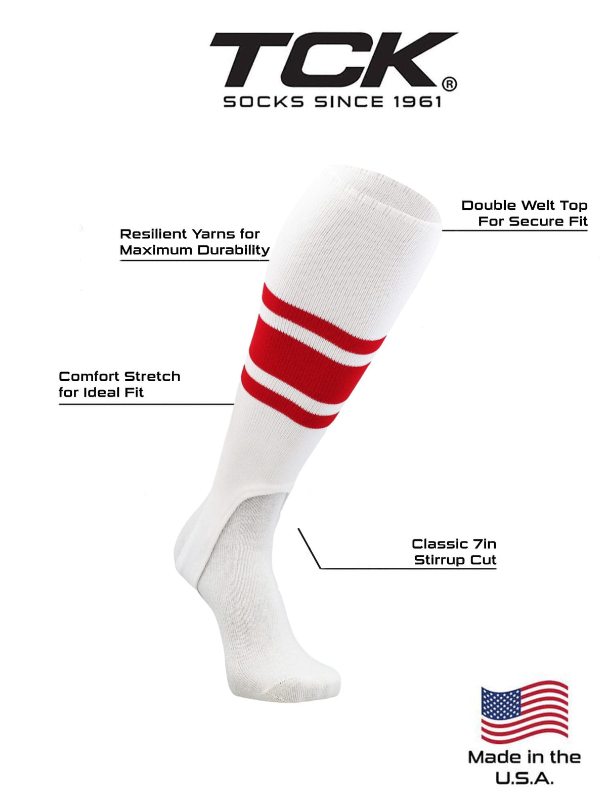 TCK Custom Baseball Stirrups - Pattern C