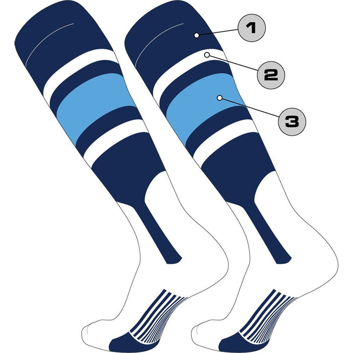 TCK Custom Dugout Baseball Stirrup Socks - Pattern E