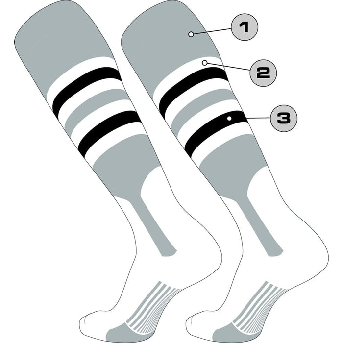 TCK Custom Dugout Baseball Stirrup Socks - Pattern I