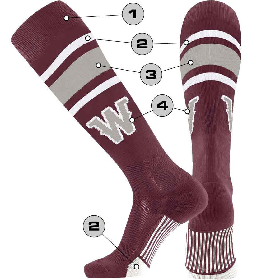 Custom Socks | Baseball, Softball, Football, Soccer | Youth | TCK