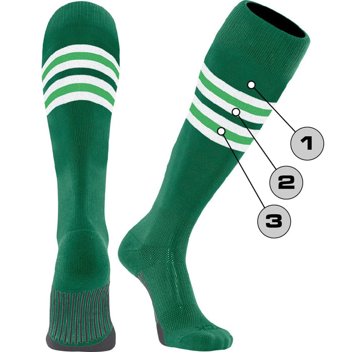 TCK Custom Dugout Striped Baseball Socks - Pattern I