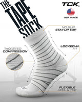 TCK Custom Logo Tape Sock (20-30 mmHg Ankle Compression)