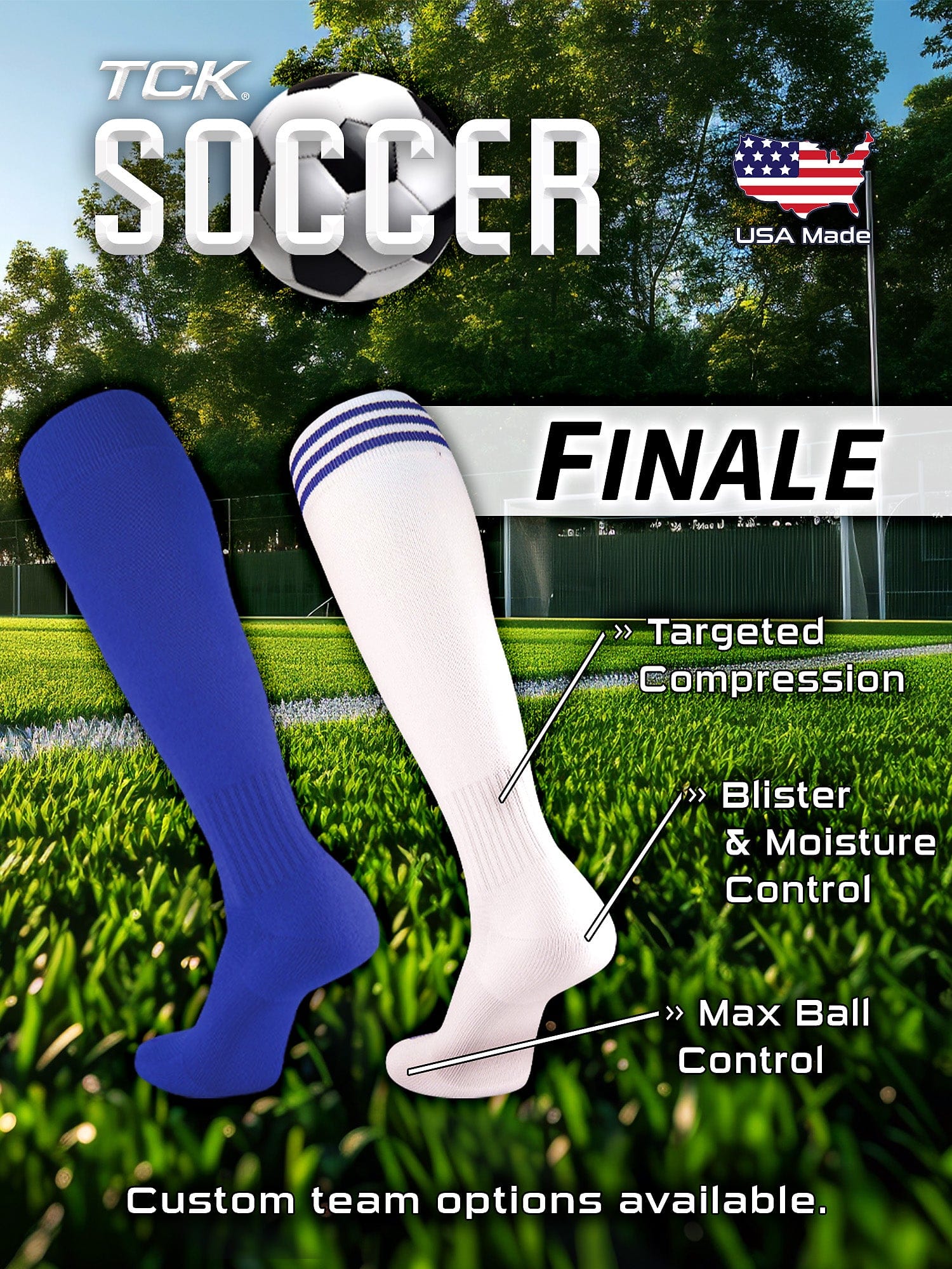 Custom Finale Over the Calf Soccer Socks – TCK