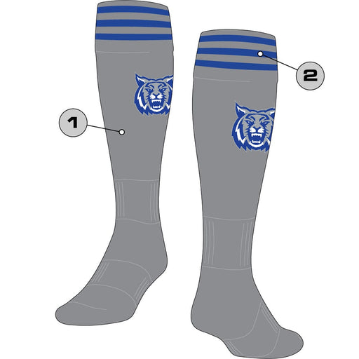 TCK Custom Over the Calf Striped Soccer Socks - Finale