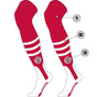 TCK Custom Over the Knee Baseball Stirrup Socks - Dugout Pattern B