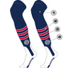 TCK Custom Over the Knee Baseball Stirrup Socks - Dugout Pattern D