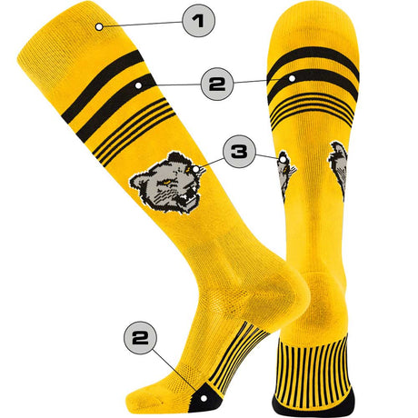 TCK Main/Accent 1 / Large Custom Baseball Socks - Diamond Builder Pattern 1