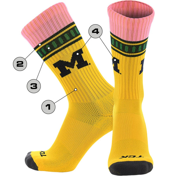Custom Logo Pencil Crew Socks