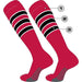TCK Main/Stripes/Accent / Large Custom Dugout Striped Baseball Socks - Pattern D