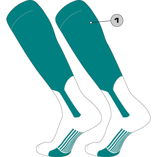 TCK Stirrup/Sock / Large Custom Dugout Baseball Stirrup Socks - Pattern A