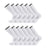 TCK 12 Pairs-White / X-Large Seamless, Cushioned Crew Socks: Moisture Wicking Work & Sport