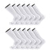TCK 12 Pairs-White / X-Large Seamless, Cushioned Crew Socks: Moisture Wicking Work & Sport