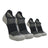 TCK 2 Pairs Black/Grey / Medium TCK Low Cut Merino Wool Golf Socks Performance Blend