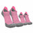 TCK 2 Pairs Pink/Heather Grey / Large Tour No Show Golf & Running Socks