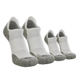 TCK 2 Pairs White/Grey / Medium TCK Low Cut Merino Wool Golf Socks Performance Blend