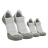 TCK 2 Pairs White/Grey / Medium TCK Low Cut Merino Wool Golf Socks Performance Blend