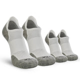 TCK 2 Pairs White/Grey / Medium The Tour Golf Socks for Men and Women's No Show