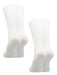 TCK 2 Pairs-White / Large Prosport Crew Socks - Team Colored Crew Socks For All Sports