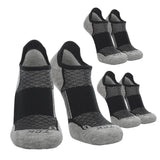 TCK 3 Pairs Black/Grey / Large TCK Low Cut Merino Wool Golf Socks Performance Blend