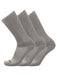 TCK 3 Pairs-Grey / Large Work & Athletic Crew Socks Multi Pack