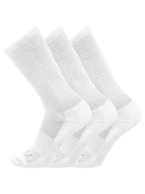 TCK 3 Pairs-White / Large Seamless, Cushioned Crew Socks: Moisture Wicking Work & Sport