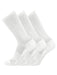 TCK 3 Pairs-White / Large Seamless, Cushioned Crew Socks: Moisture Wicking Work & Sport