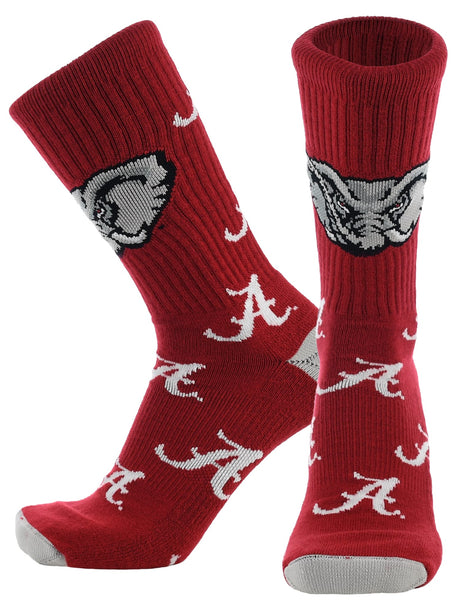 TCK Alabama Crimson/White / Large Alabama Crimson Tide Mayhem Crew Socks