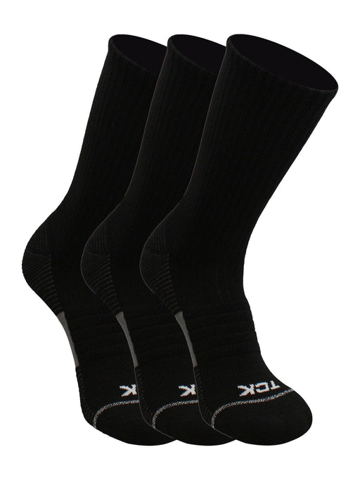 TCK Athletic Sports Socks Crew Length 3-pack