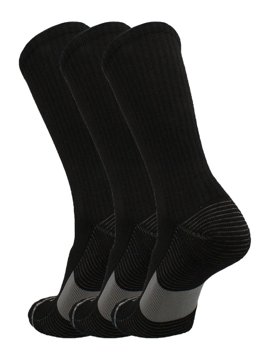 TCK Athletic Sports Socks Crew Length 3-pack