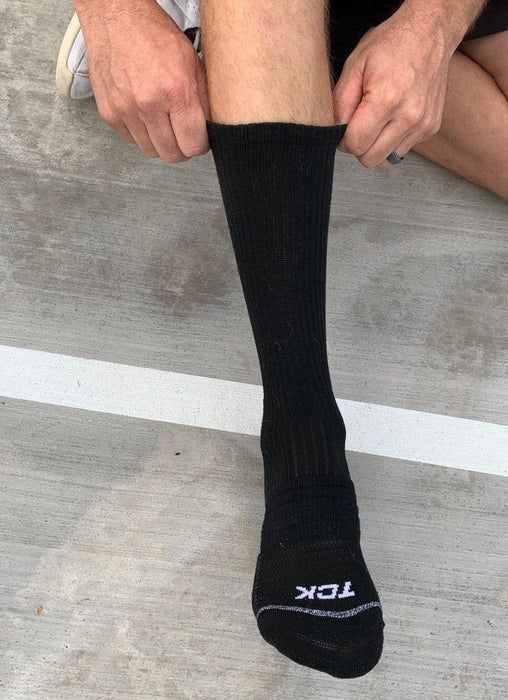 TCK Athletic Sports Socks Crew Length 3-pack