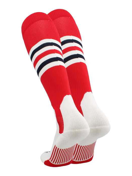TCK Baseball Stirrup Socks with Stripes Pattern I