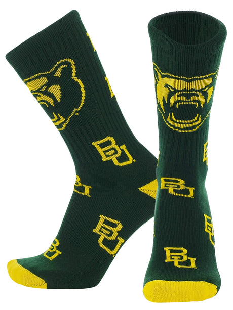 TCK Baylor Dark Green/Gold / Large Baylor Bears Mayhem Crew Socks