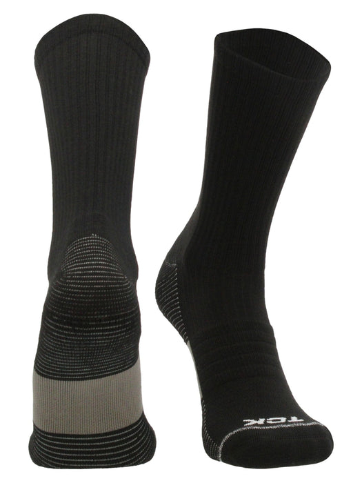 TCK Black-1 Pack / Large TCK 365 Everyday Athletic Crew Socks - Single Pair