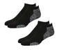 TCK Black-2 Pair / Large Plantar Fasciitis Socks For Running 2-pack