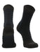 TCK Black/Black / Large Ankle Support Tape Socks For Football, Basketball, & Volleyball