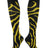TCK Black/Gold / Small TCK Sports Krazisox Zebra Stripe Socks
