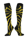 TCK Black/Gold / Small TCK Sports Krazisox Zebra Stripe Socks