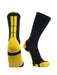 TCK Black/Gold / X-Large Baseline 3.0 Athletic Crew Socks Adult Sizes Team Colors