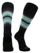 TCK Black/Graphite/Mint Green / X-Large Dugout Socks For Baseball and Softball