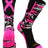 TCK Black/Hot Pink / Large Breast Cancer Awareness Crew Socks Pink Camo
